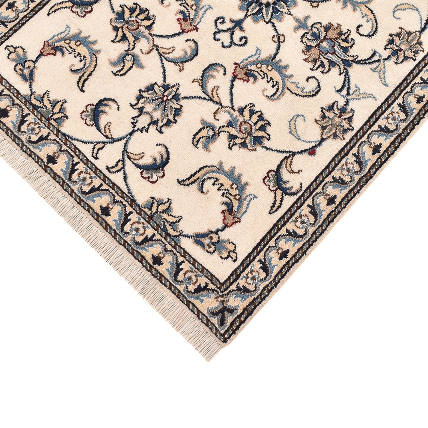 Alfombra de pasillo Alfombra persa - Nain - 298 x 78 cm - blanco