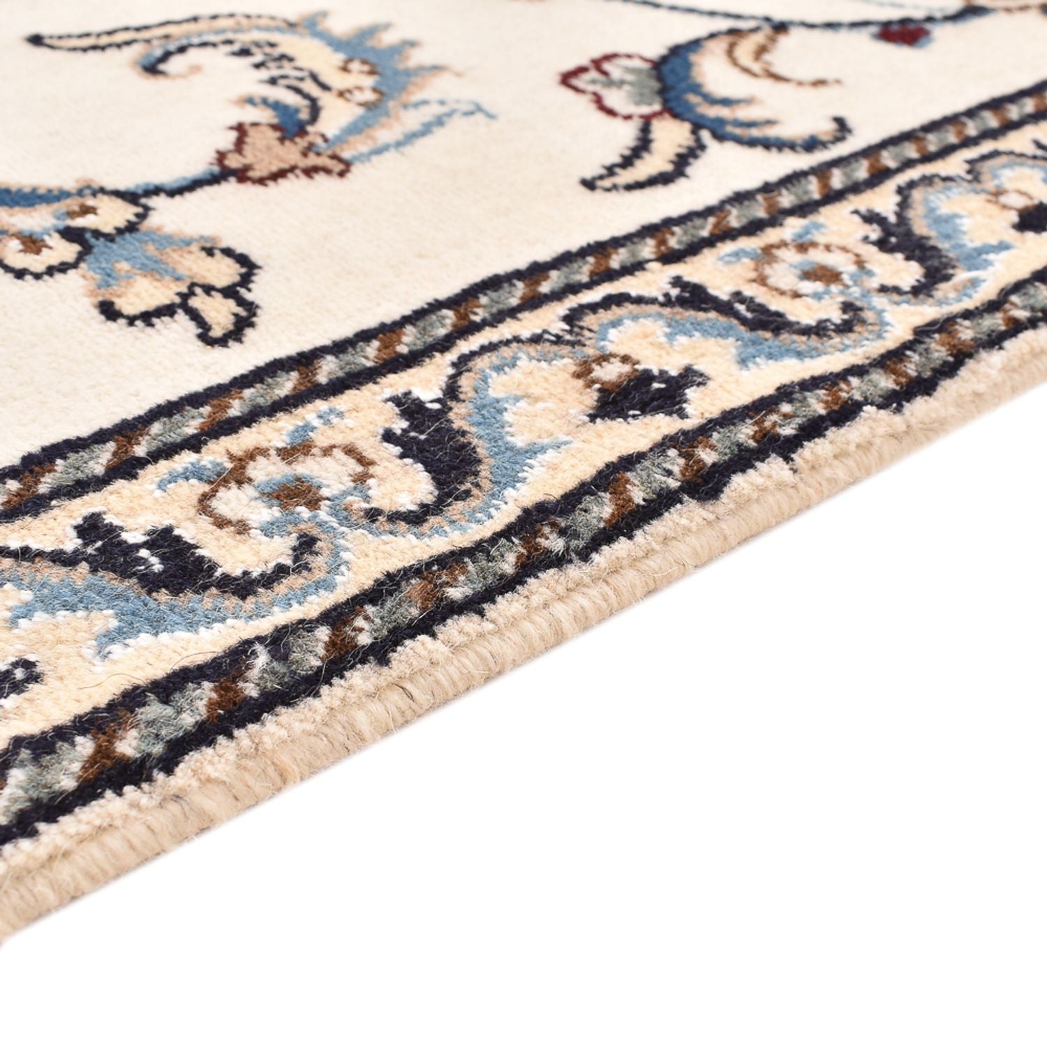 Alfombra de pasillo Alfombra persa - Nain - 298 x 78 cm - blanco