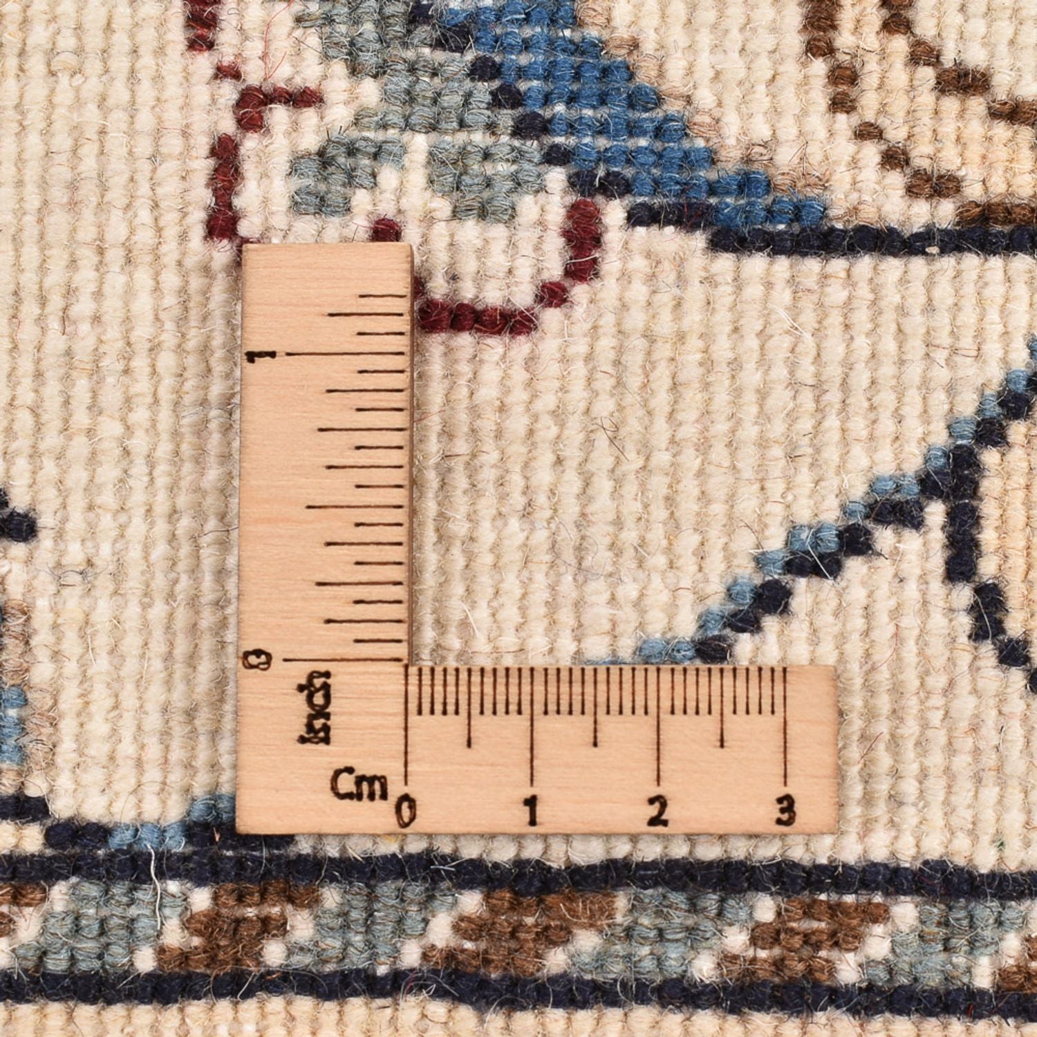 Alfombra de pasillo Alfombra persa - Nain - 298 x 78 cm - blanco