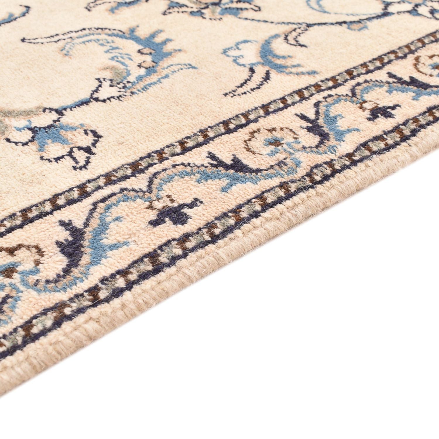 Alfombra de pasillo Alfombra persa - Nain - 307 x 78 cm - blanco