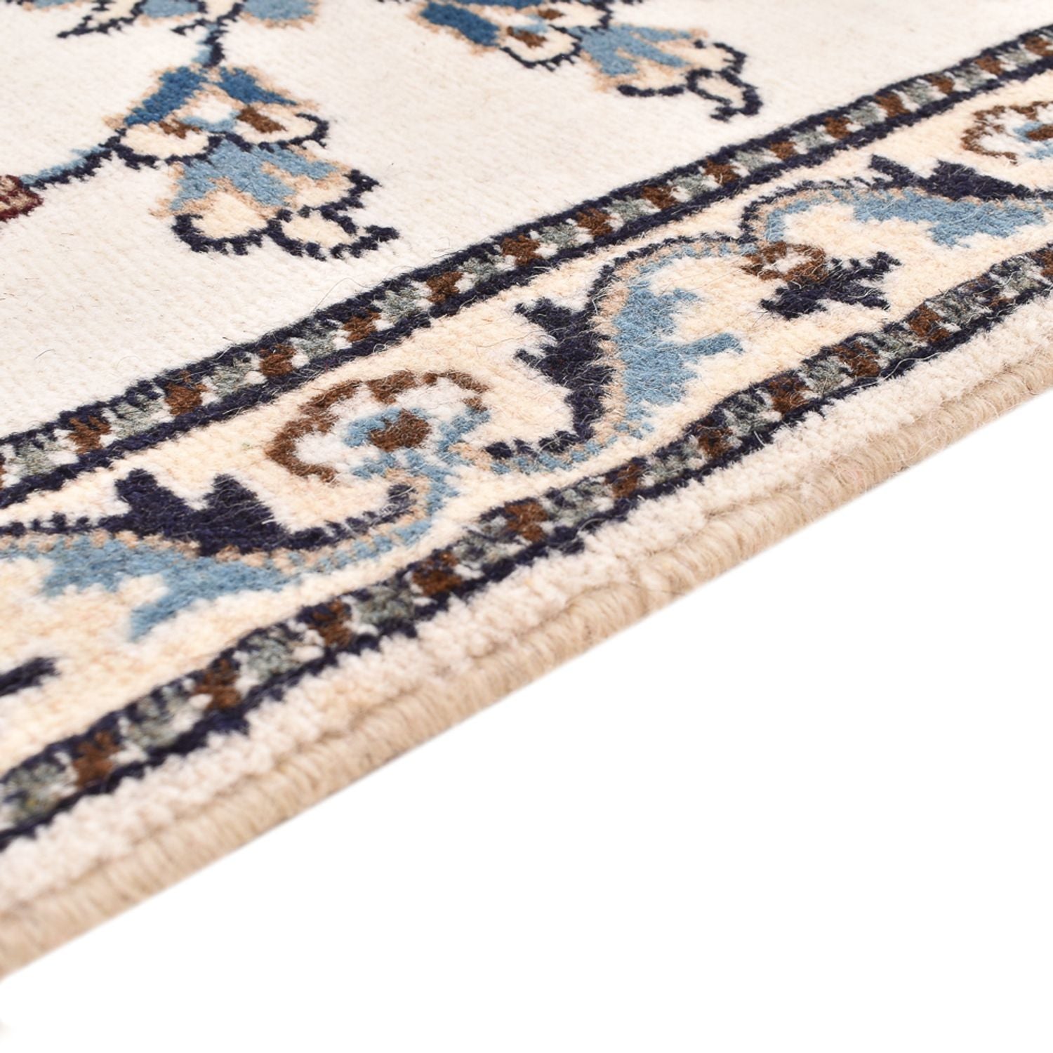 Alfombra de pasillo Alfombra persa - Nain - 289 x 77 cm - blanco