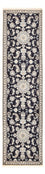 Alfombra de pasillo Alfombra persa - Nain - 292 x 78 cm - azul oscuro