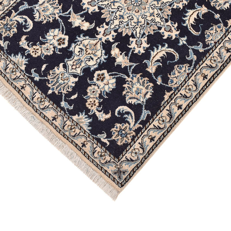 Alfombra de pasillo Alfombra persa - Nain - 292 x 78 cm - azul oscuro