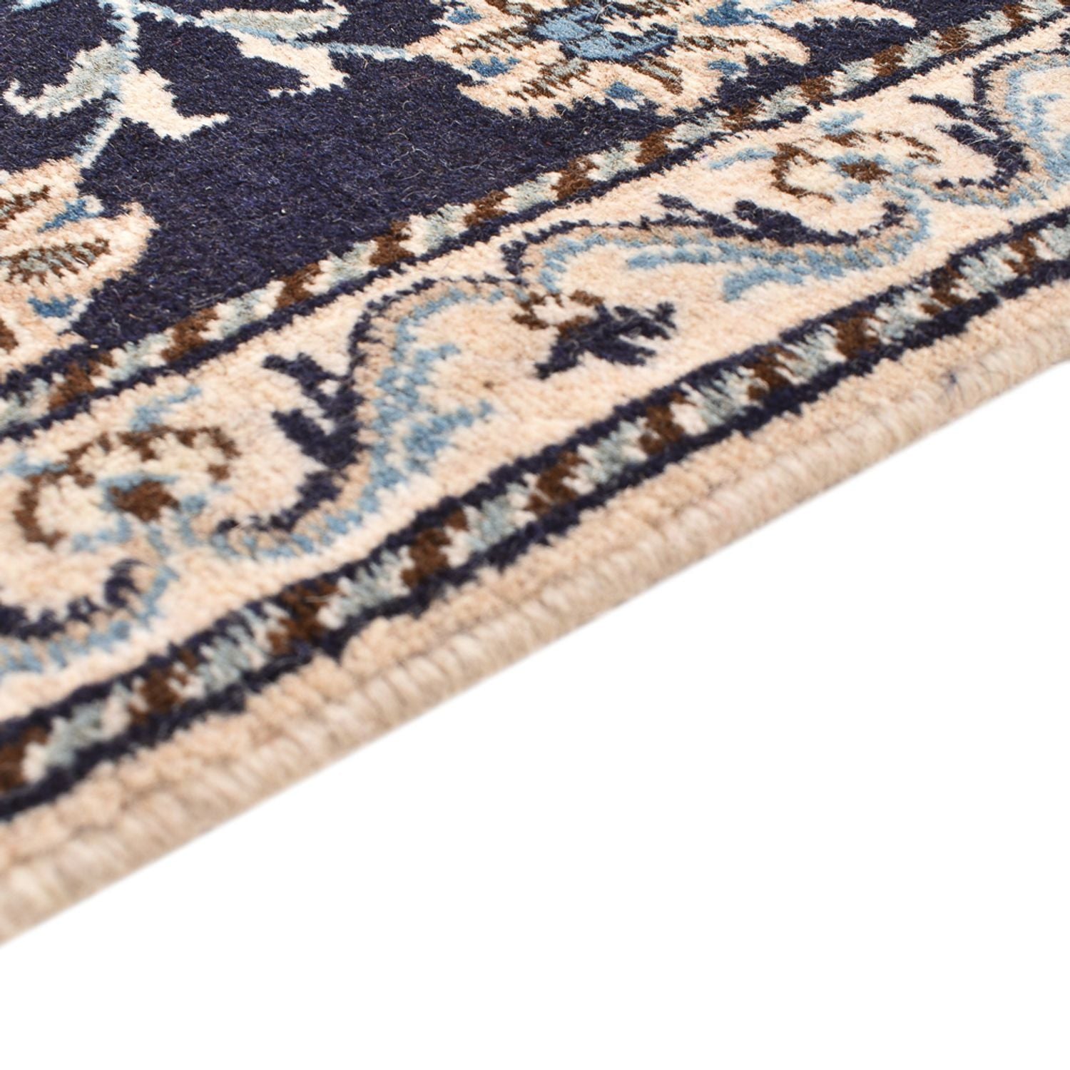 Alfombra de pasillo Alfombra persa - Nain - 292 x 78 cm - azul oscuro