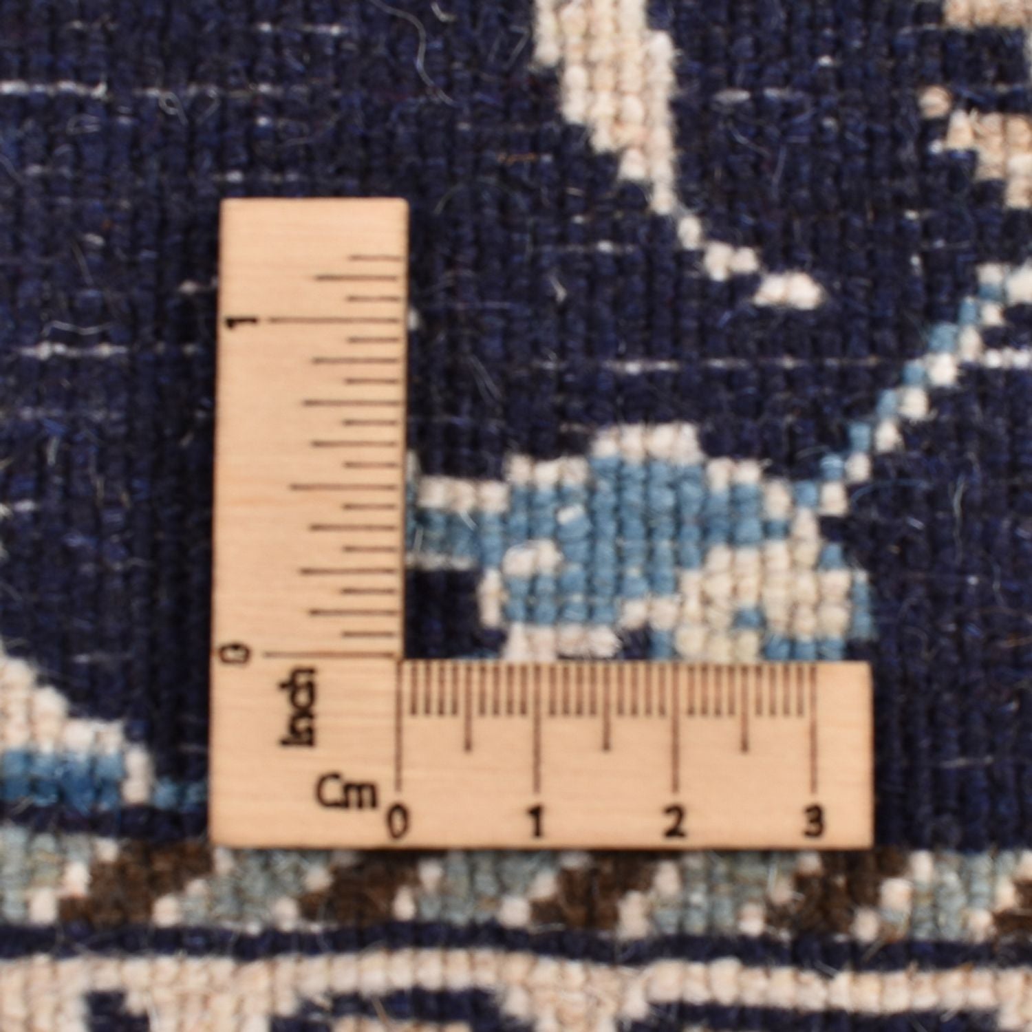Alfombra de pasillo Alfombra persa - Nain - 292 x 78 cm - azul oscuro