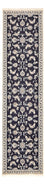 Alfombra de pasillo Alfombra persa - Nain - 298 x 78 cm - azul oscuro