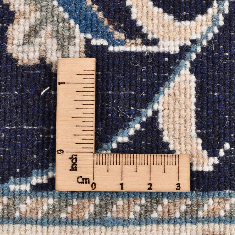 Alfombra de pasillo Alfombra persa - Nain - 298 x 78 cm - azul oscuro