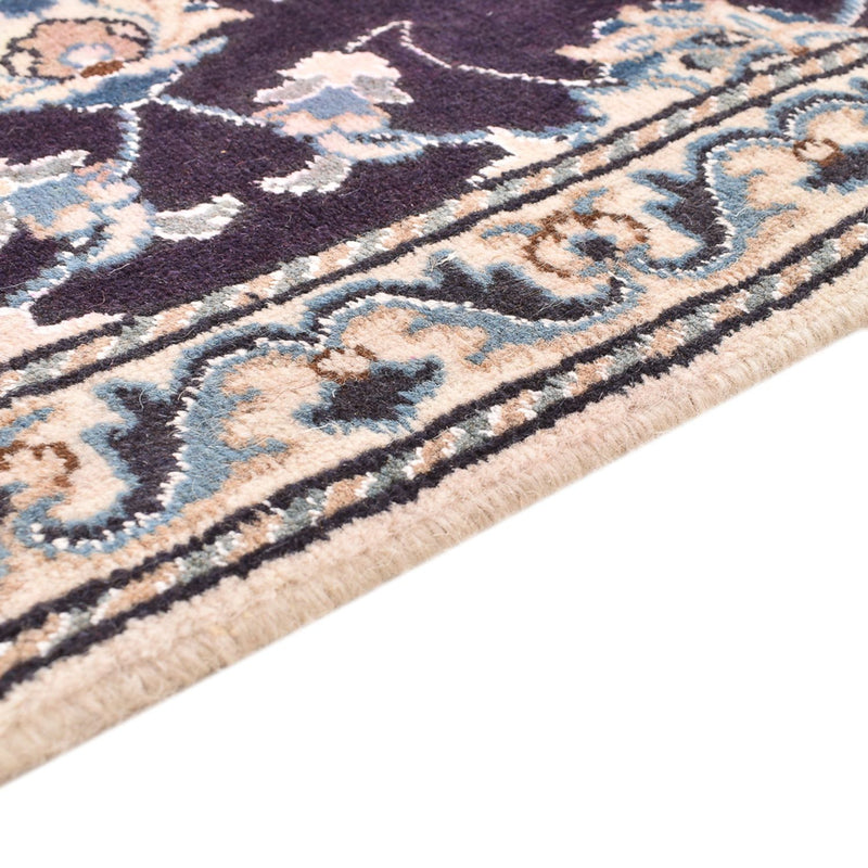 Alfombra de pasillo Alfombra persa - Nain - 250 x 80 cm - azul oscuro
