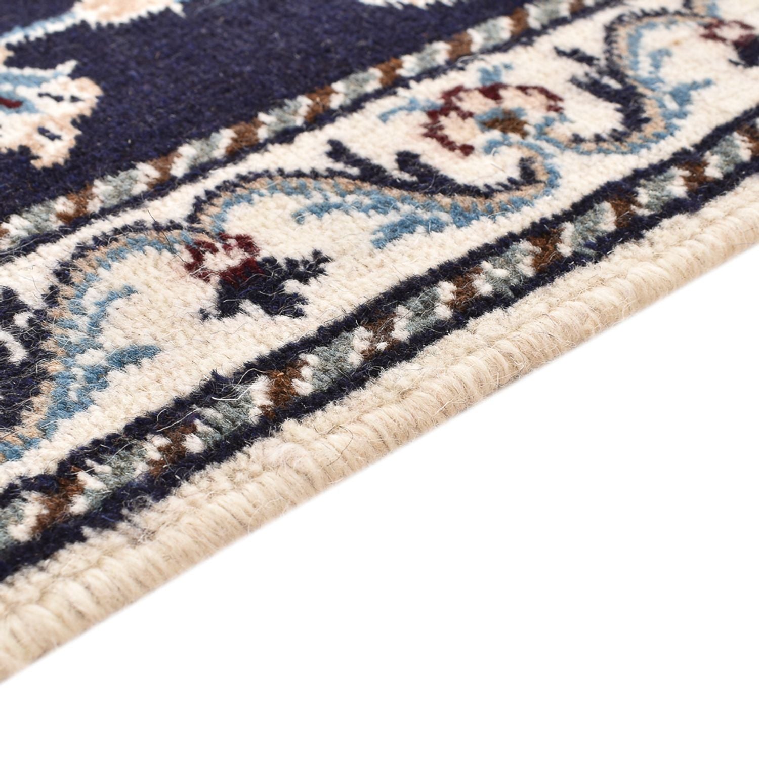Alfombra de pasillo Alfombra persa - Nain - 290 x 79 cm - azul oscuro