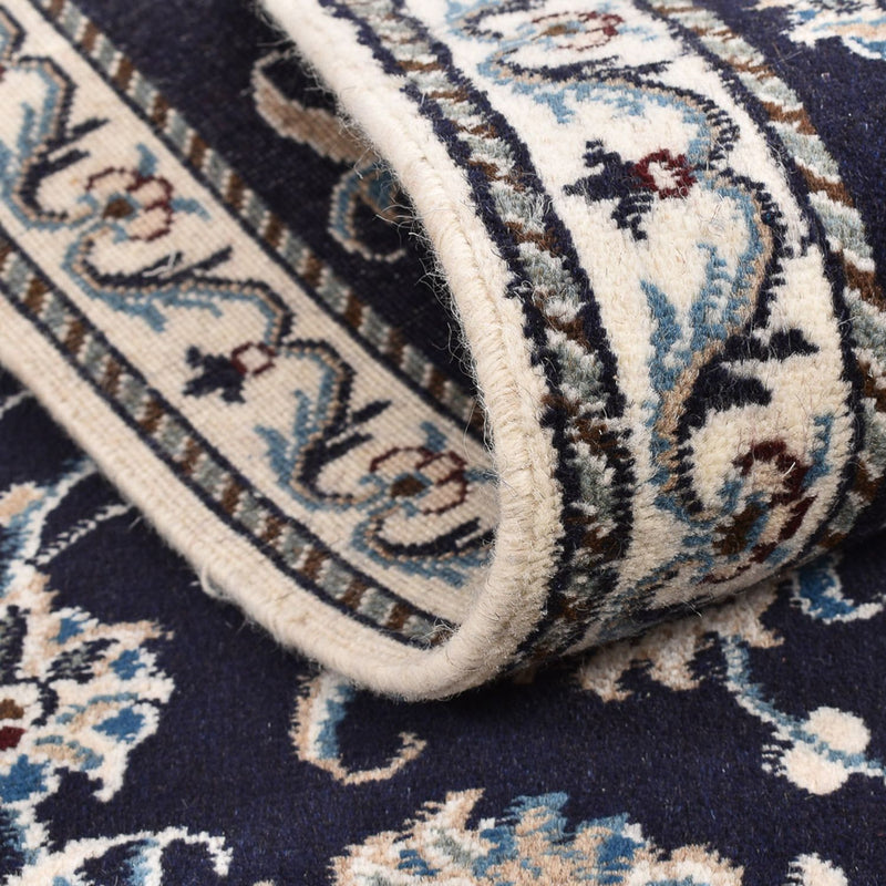 Alfombra de pasillo Alfombra persa - Nain - 290 x 79 cm - azul oscuro