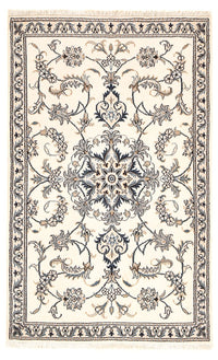 Alfombra persa - Nain - 137 x 87 cm - beige claro