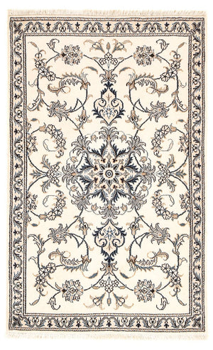 Alfombra persa - Nain - 137 x 87 cm - beige claro