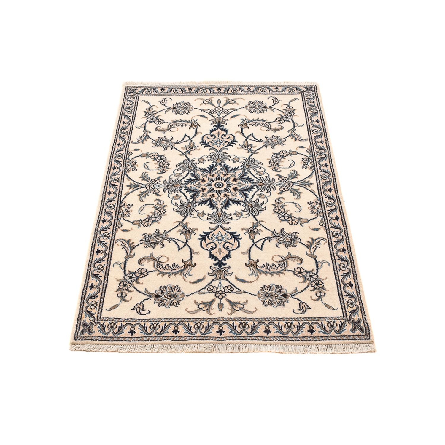 Alfombra persa - Nain - 137 x 87 cm - beige claro