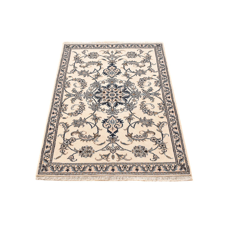 Alfombra persa - Nain - 137 x 87 cm - beige claro