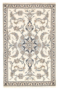 Alfombra persa - Nain - 136 x 87 cm - beige claro
