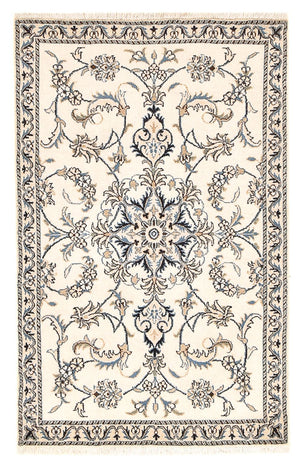 Alfombra persa - Nain - 136 x 87 cm - beige claro