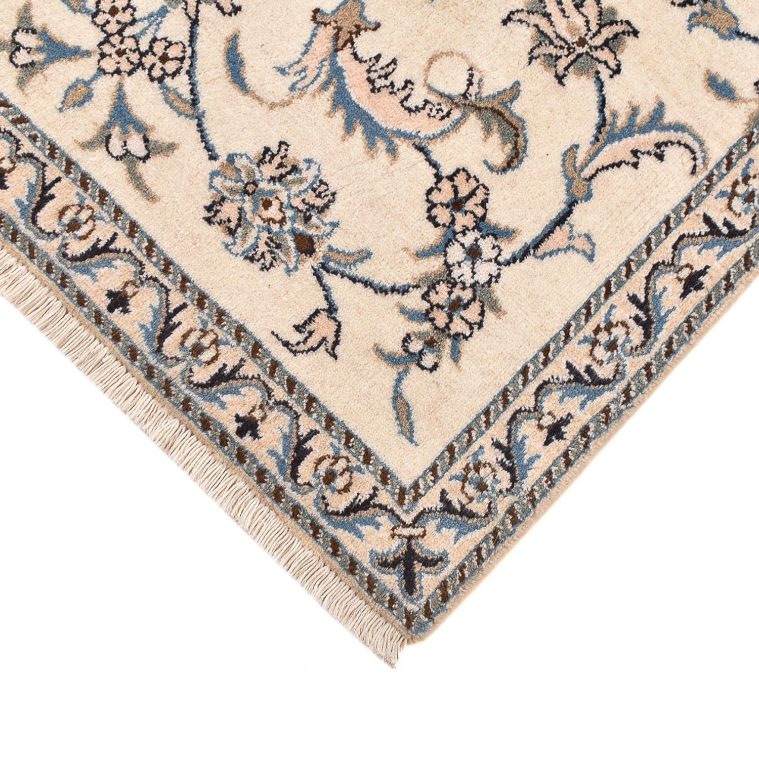 Alfombra persa - Nain - 136 x 87 cm - beige claro