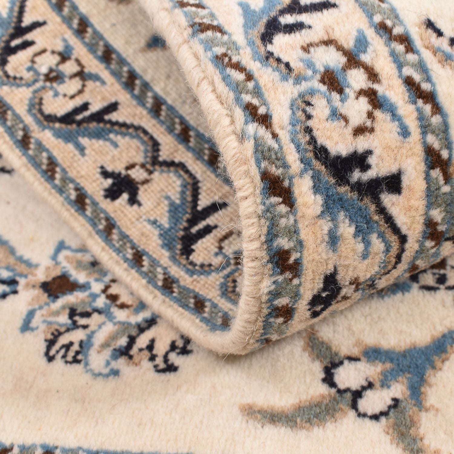 Alfombra persa - Nain - 136 x 87 cm - beige claro