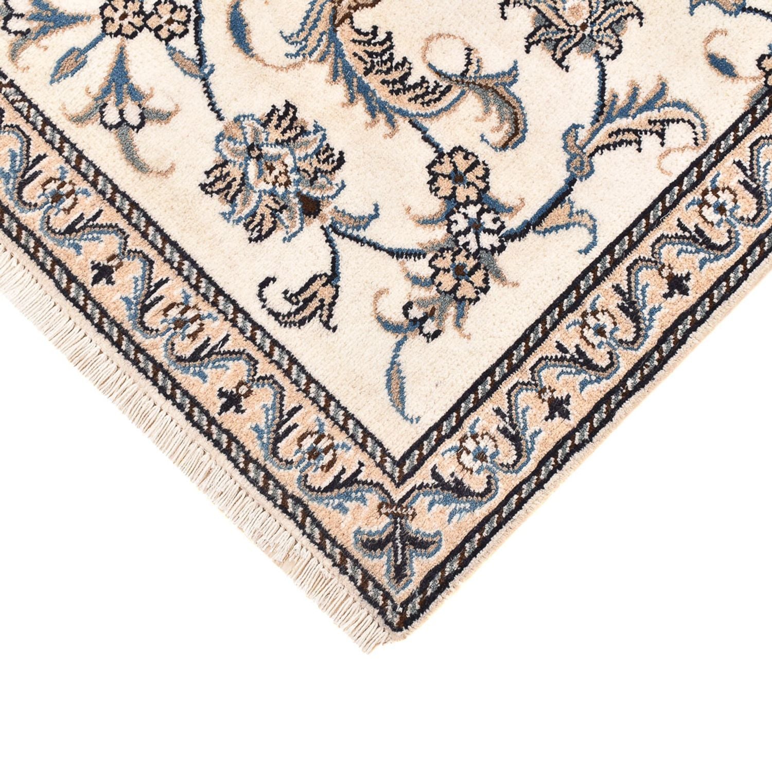 Alfombra persa - Nain - 137 x 88 cm - beige claro