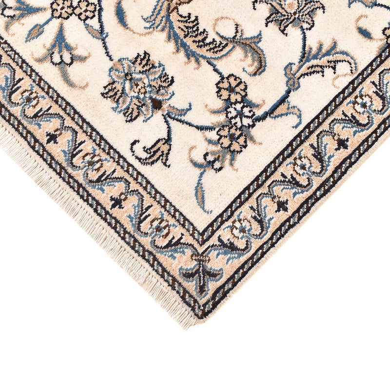 Alfombra persa - Nain - 137 x 88 cm - beige claro