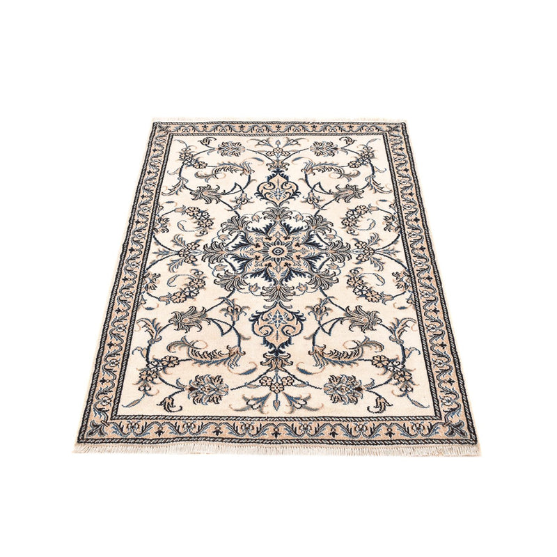 Alfombra persa - Nain - 137 x 88 cm - beige claro