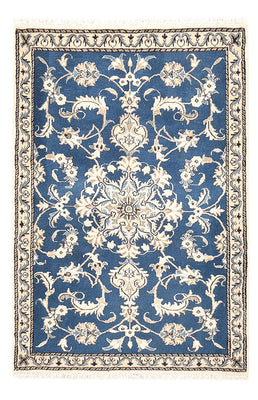 Alfombra persa - Nain - 137 x 88 cm - azul