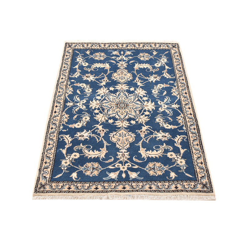Alfombra persa - Nain - 137 x 88 cm - azul