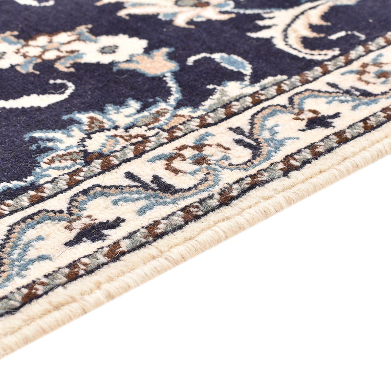 Alfombra persa - Nain - 137 x 87 cm - azul oscuro