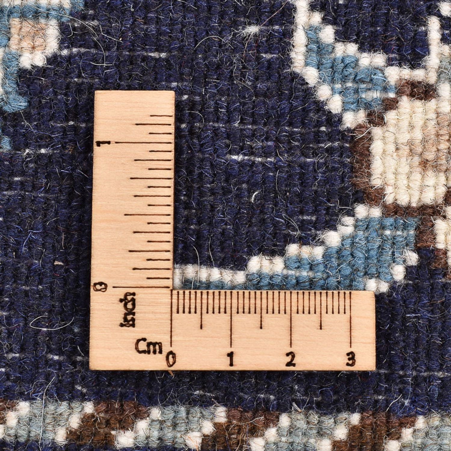 Alfombra persa - Nain - 137 x 87 cm - azul oscuro