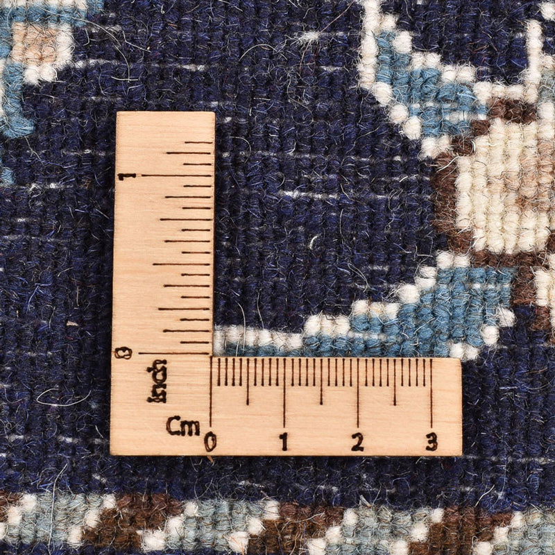 Alfombra persa - Nain - 137 x 87 cm - azul oscuro