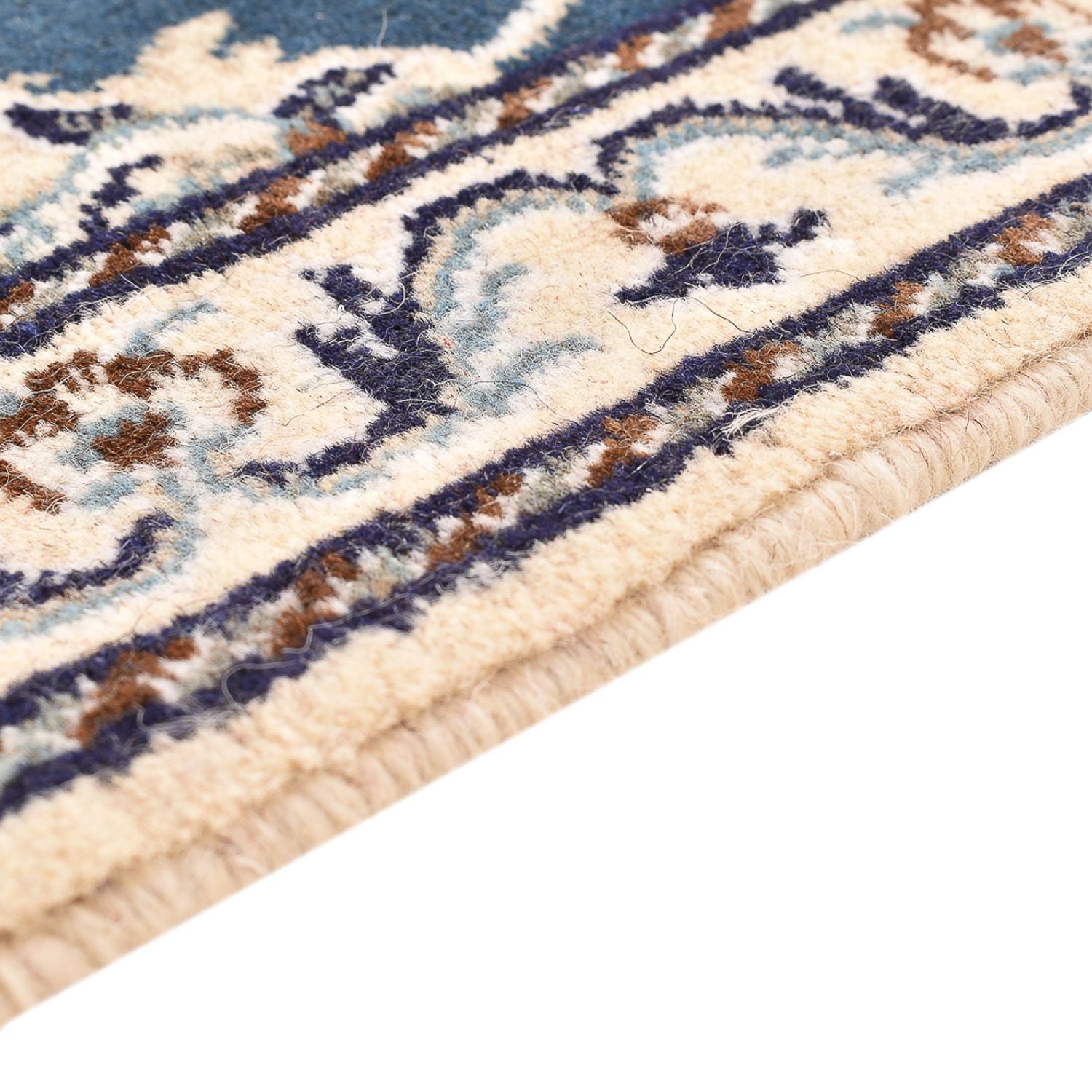 Alfombra persa - Nain - 138 x 89 cm - azul