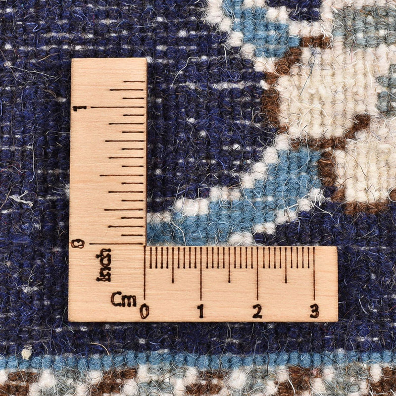 Alfombra persa - Nain - 150 x 90 cm - azul oscuro