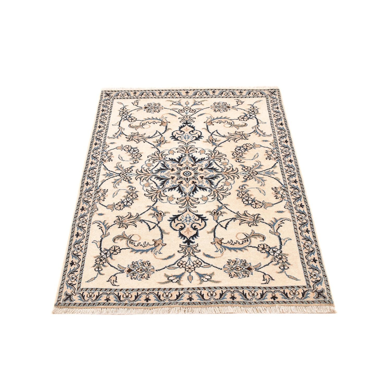 Alfombra persa - Nain - 137 x 90 cm - beige