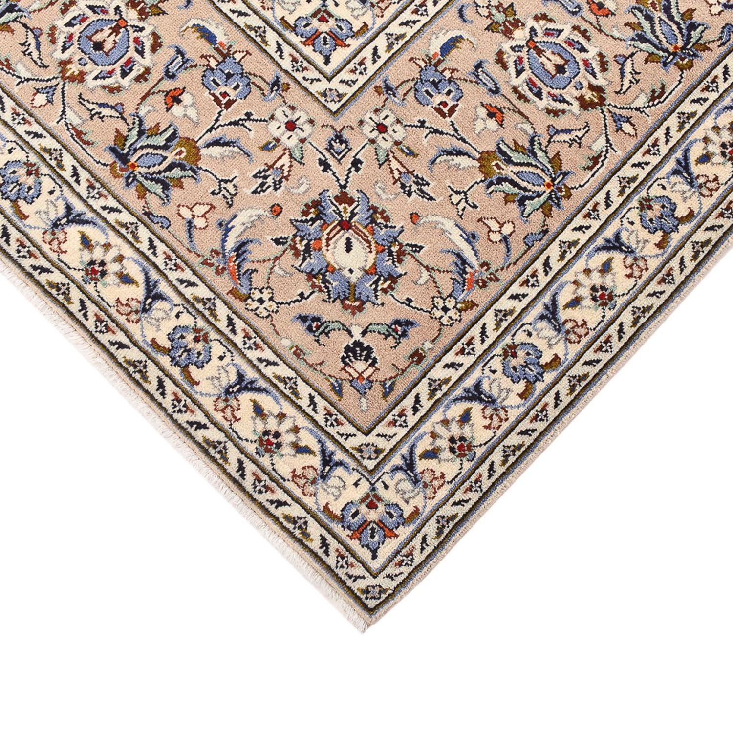 Alfombra persa - Keshan - 405 x 295 cm - beige oscuro