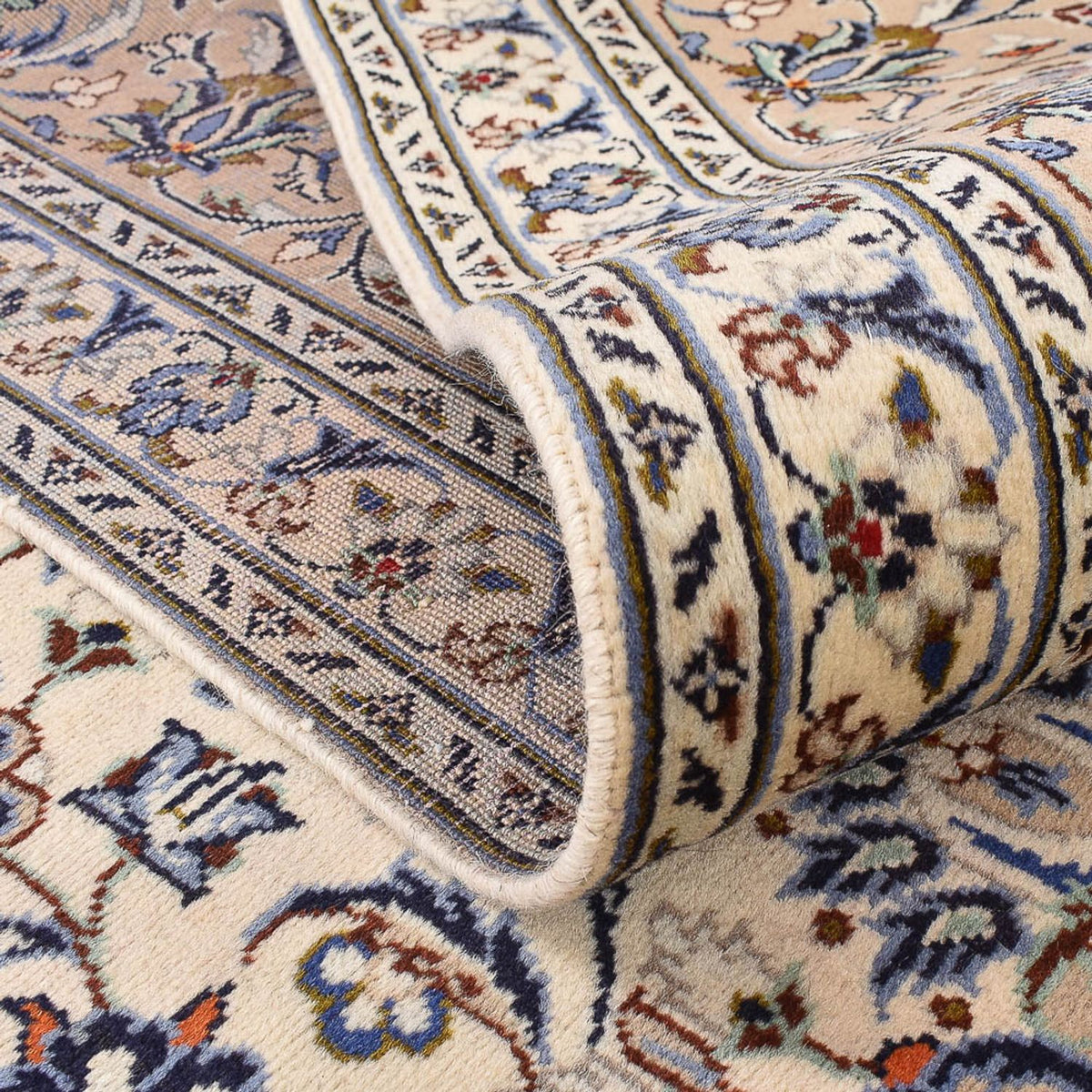 Alfombra persa - Keshan - 405 x 295 cm - beige oscuro