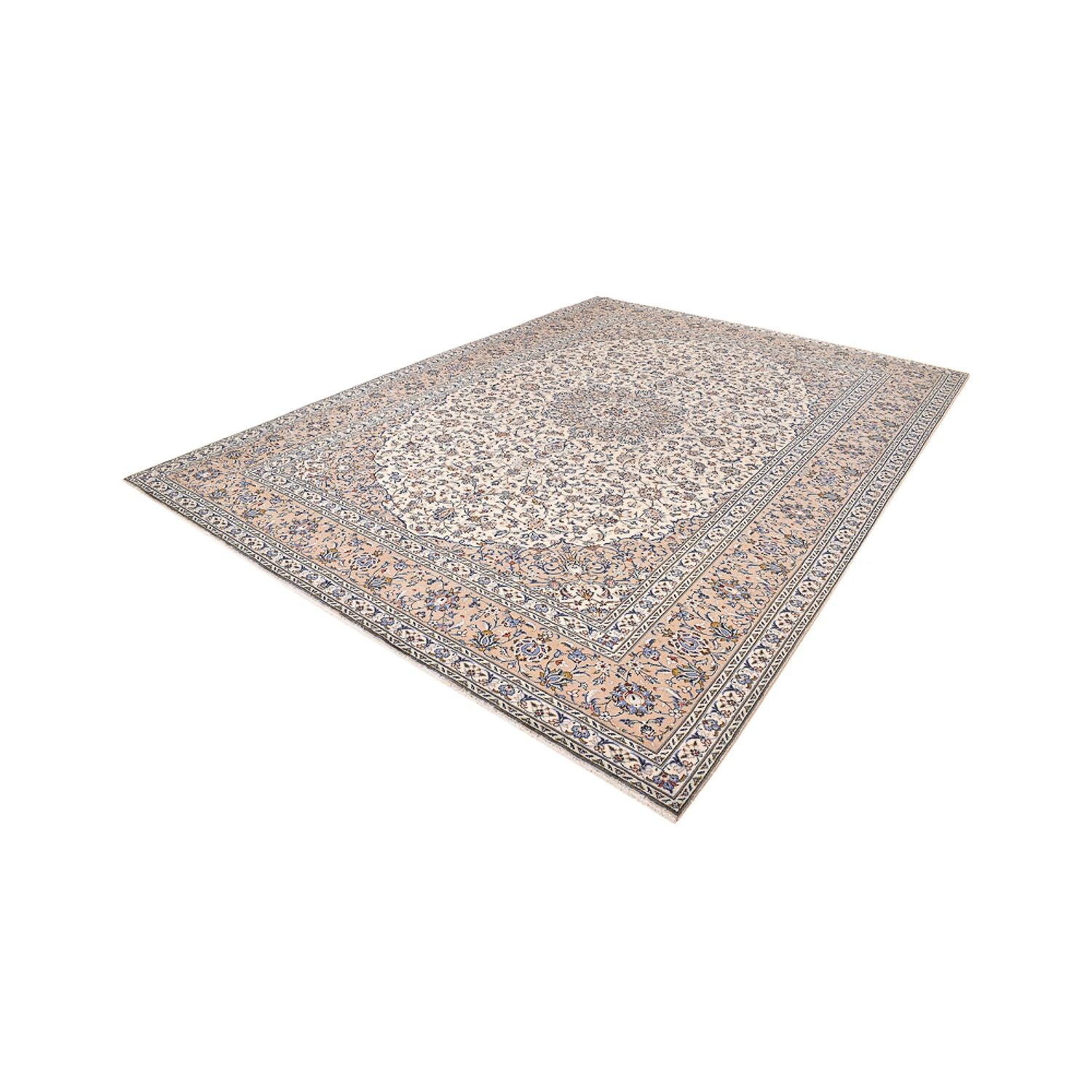 Alfombra persa - Keshan - 405 x 295 cm - beige oscuro