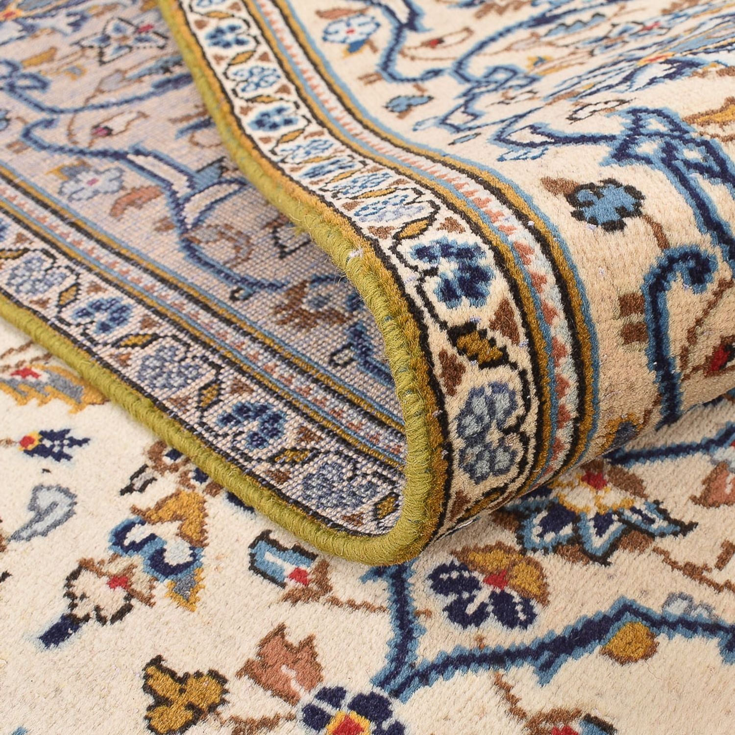 Alfombra persa - Keshan - 287 x 192 cm - beige oscuro