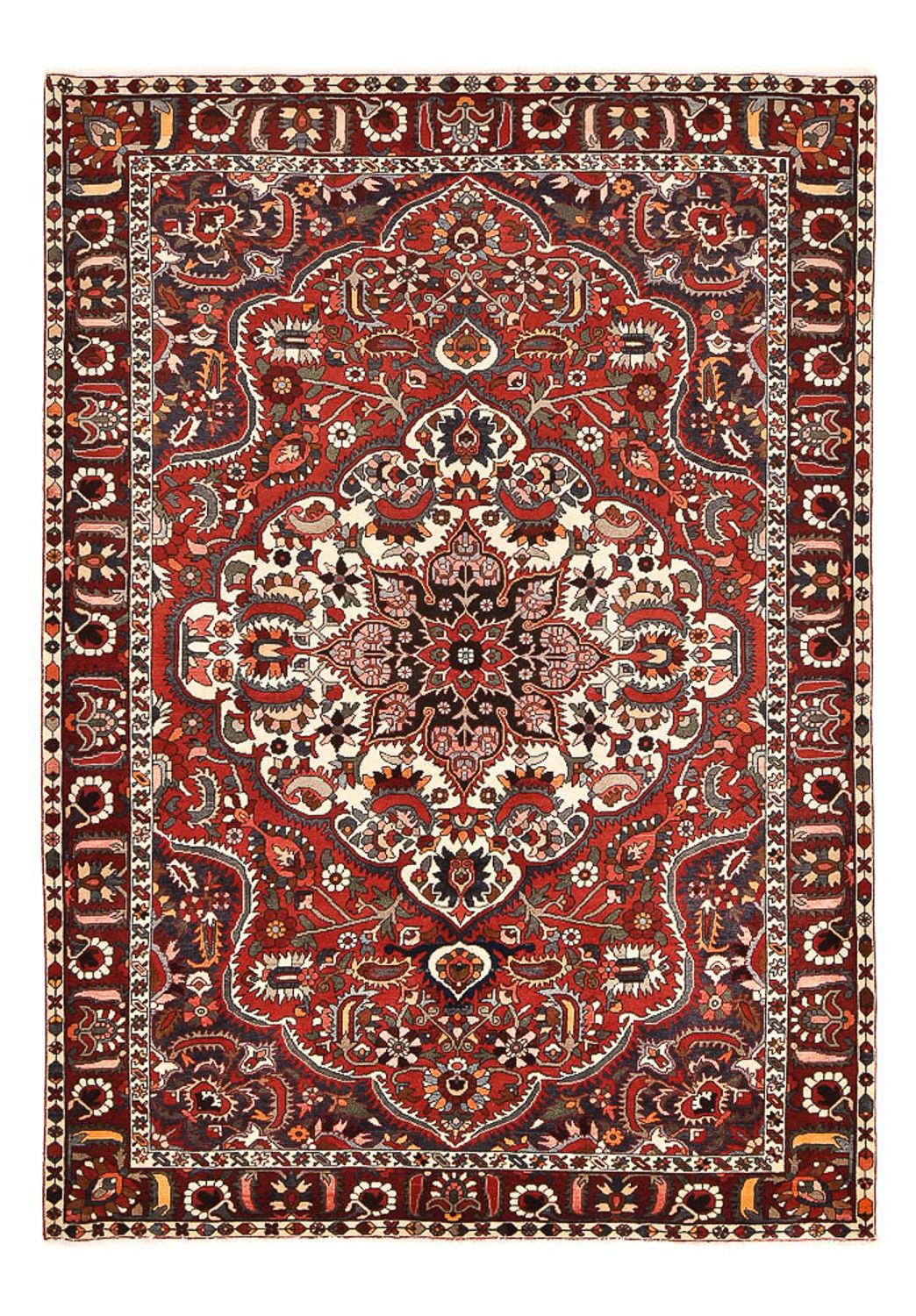 Alfombra persa - Nómada - 313 x 211 cm - rojo oscuro