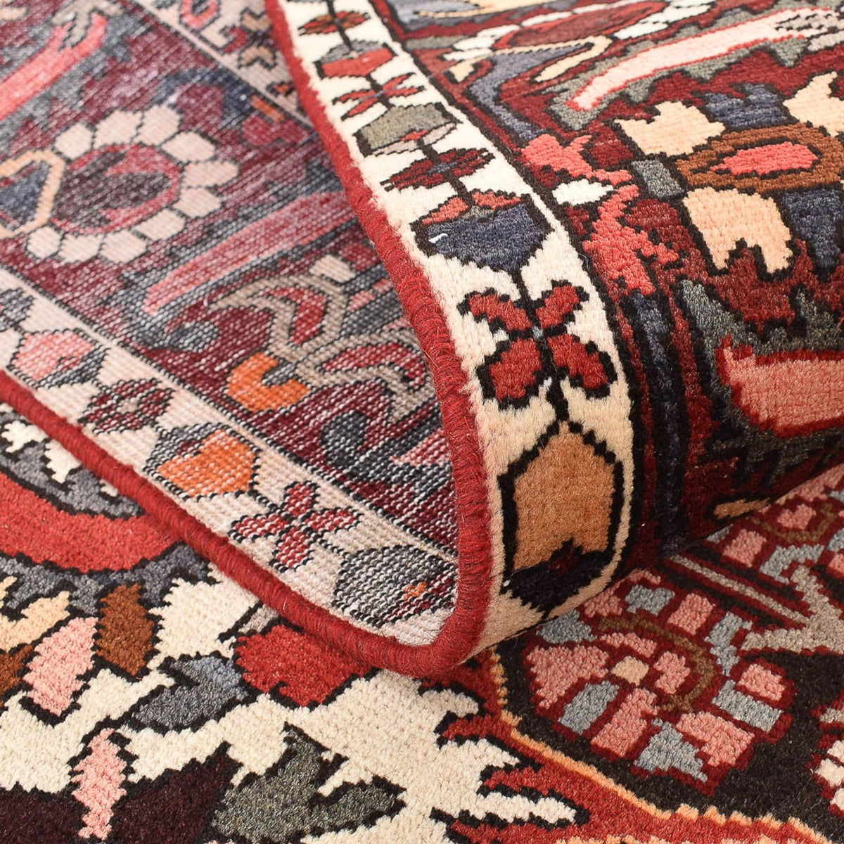 Alfombra persa - Nómada - 313 x 211 cm - rojo oscuro