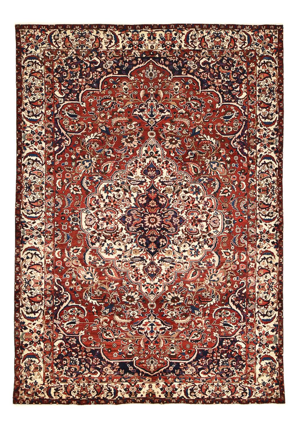 Alfombra persa - Nómada - 315 x 215 cm - rojo oscuro
