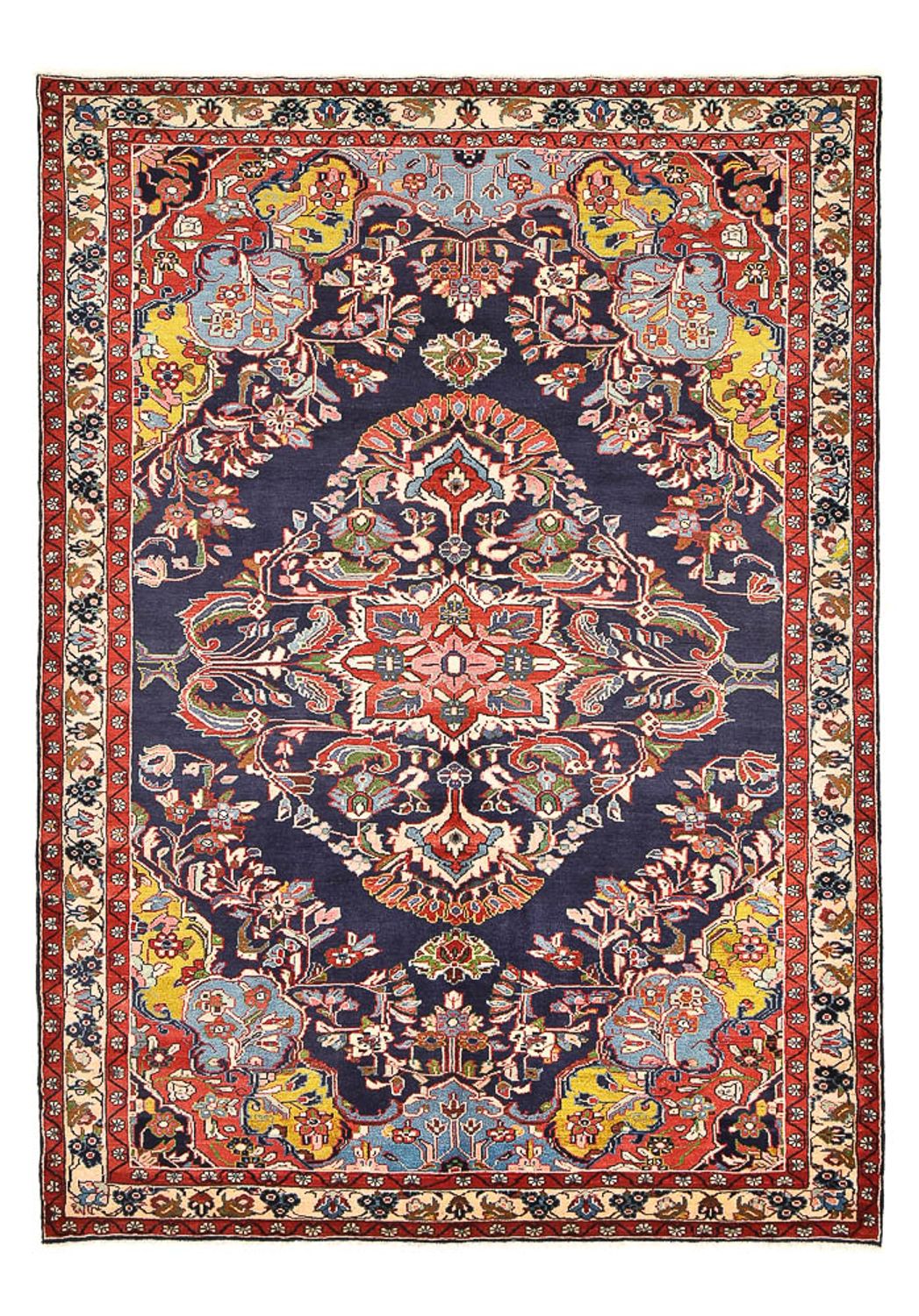 Alfombra persa - Clásica - 311 x 215 cm - azul oscuro