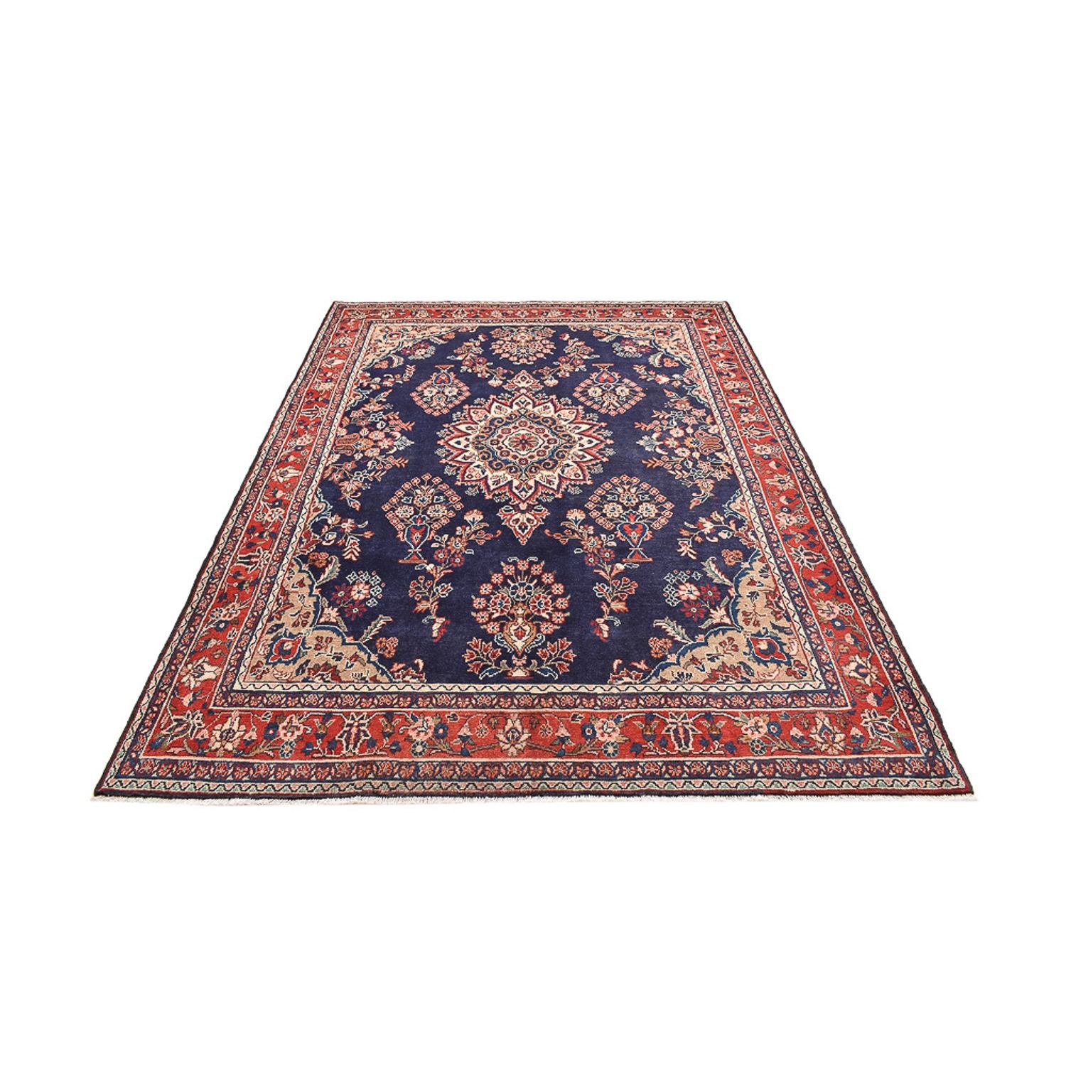 Alfombra persa - Clásica - 302 x 210 cm - azul oscuro