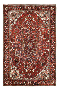 Alfombra persa - Nómada - 310 x 207 cm - rojo oscuro