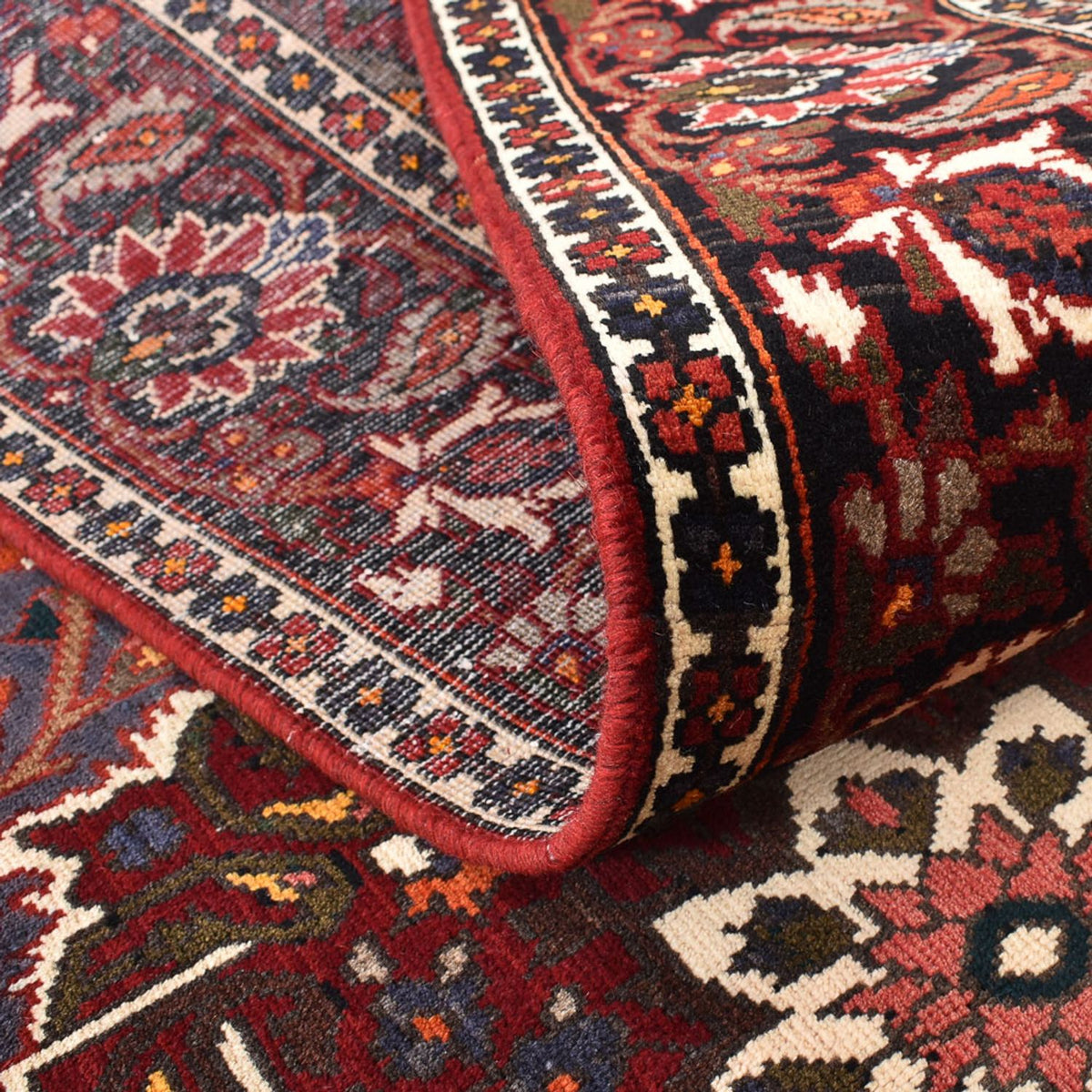 Alfombra persa - Nómada - 310 x 207 cm - rojo oscuro