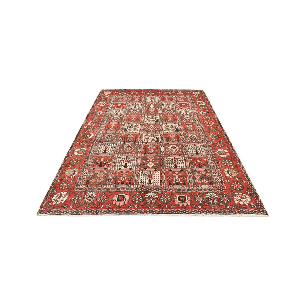 Alfombra persa - Nómada - 297 x 205 cm - rojo oscuro
