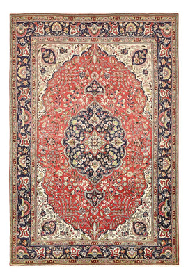 Alfombra persa - Tabriz - 300 x 200 cm - rojo claro