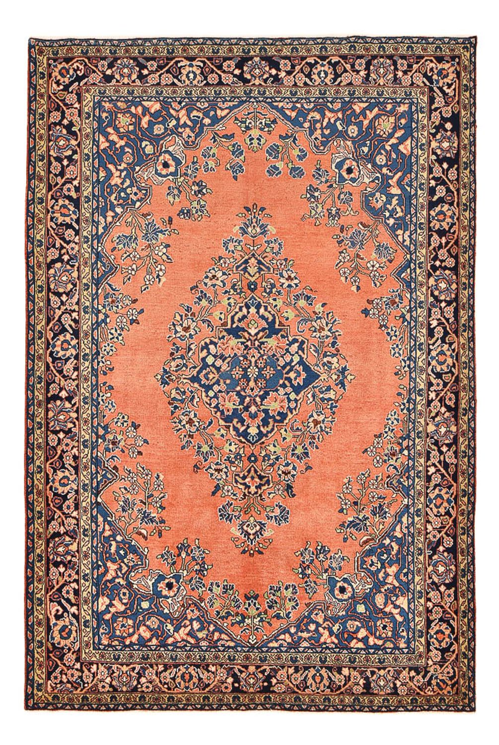Alfombra persa - Real - 325 x 214 cm - rojo claro