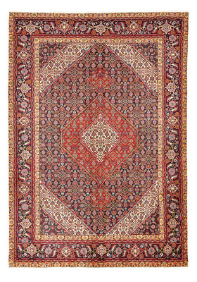 Alfombra persa - Tabriz - 286 x 197 cm - rojo burdeos