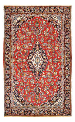 Alfombra persa - Keshan - 193 x 117 cm - rojo
