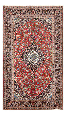 Alfombra persa - Keshan - 257 x 146 cm - rojo